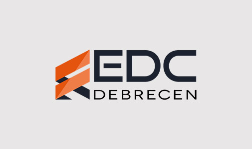 EDC Debrecen logó tervezés