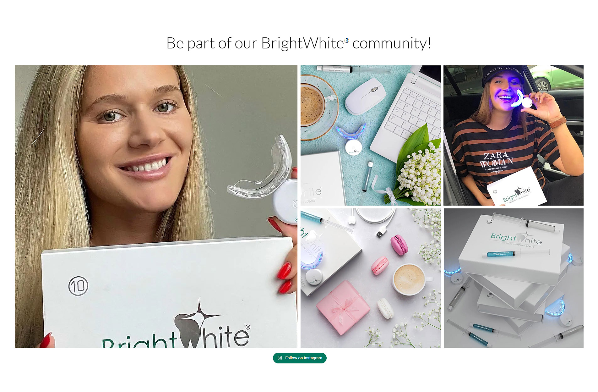 BrightWhite Instagram közössége